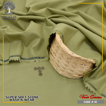 Four Season Super Soft Stone Wash N Wear 53 inch width (arz)