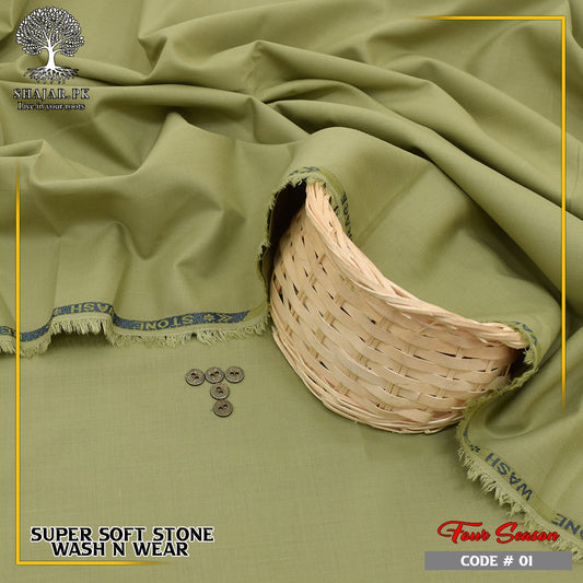 Four Season Super Soft Stone Wash N Wear 53 inch width (arz)